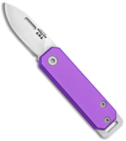 Bear & Son 109 Slip Joint Pocket Knife Purple Aluminum (1.5" Satin)