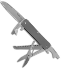 Fox Knives Vulpis 5-in-1 Slipjoint Knife Titanium (2.2" Polished)
