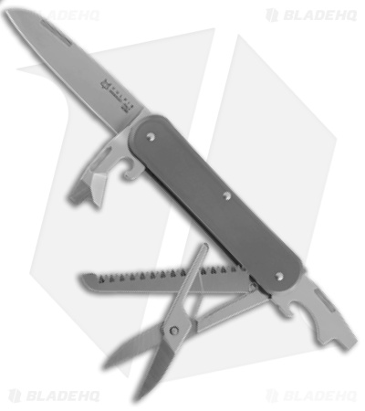 Fox Knives Vulpis 5-in-1 Slipjoint Knife Titanium (2.2" Polished)