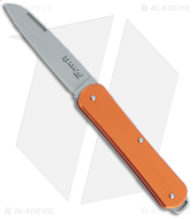 Fox Knives Vulpis Slipjoint Knife Orange Aluminum (2.16" Polished) FX-VP130 OR