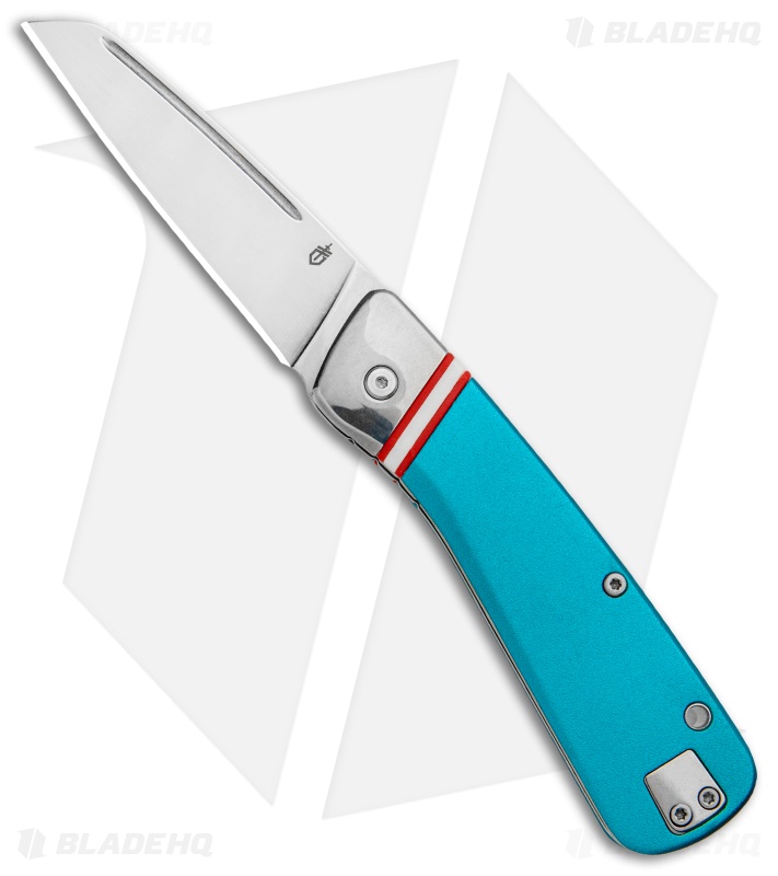 Gerber Straightlace Sheepsfoot Slip Joint Knife Blue (2.9" Satin)