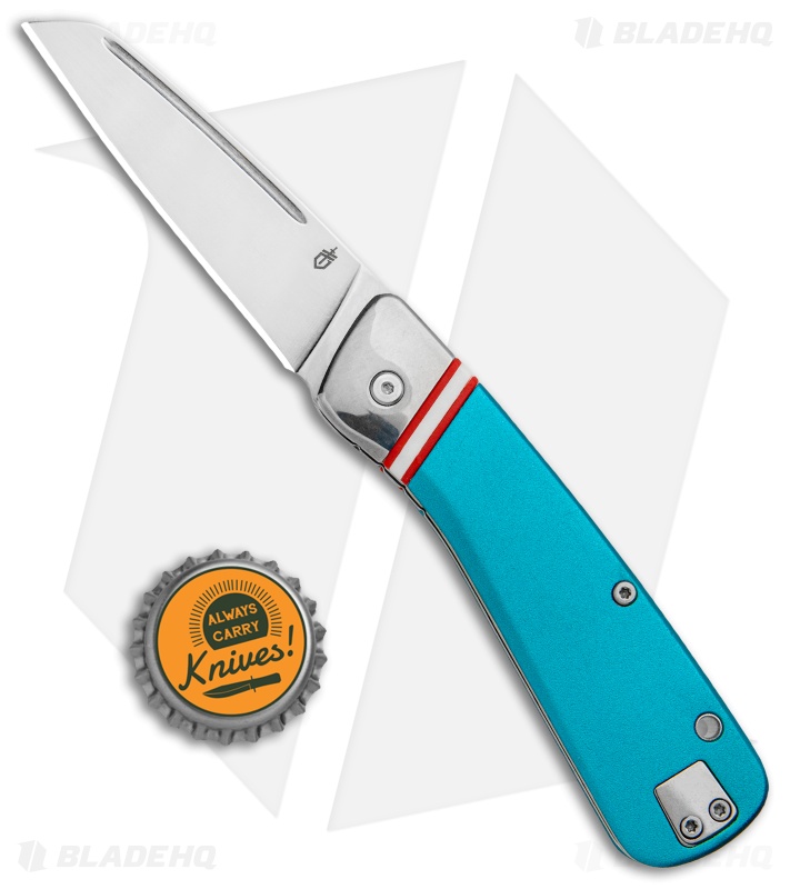 Gerber Straightlace Sheepsfoot Slip Joint Knife Blue (2.9" Satin)