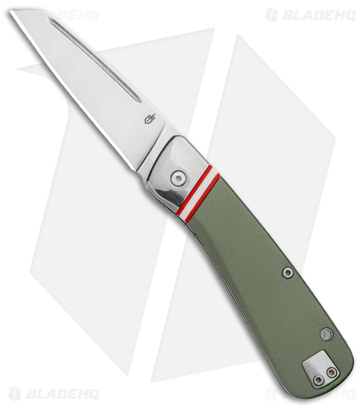 Gerber Straightlace Sheepsfoot Slip Joint Knife OD Green (2.9" Satin)
