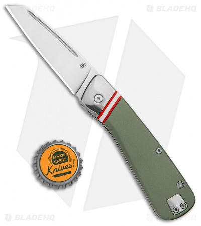 Gerber Straightlace Sheepsfoot Slip Joint Knife OD Green (2.9" Satin)