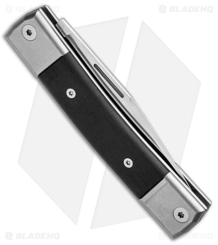 LionSteel BestMan Traditional Slip Joint Knife Ebony (2.88" Satin)