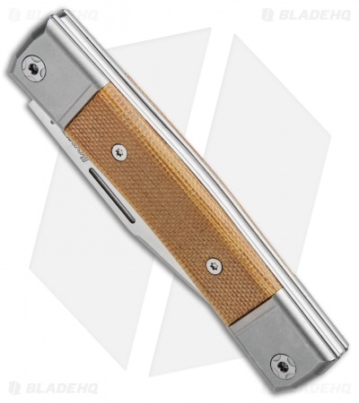 LionSteel BestMan Slip Joint Knife Natural Micarta (2.8" Satin)