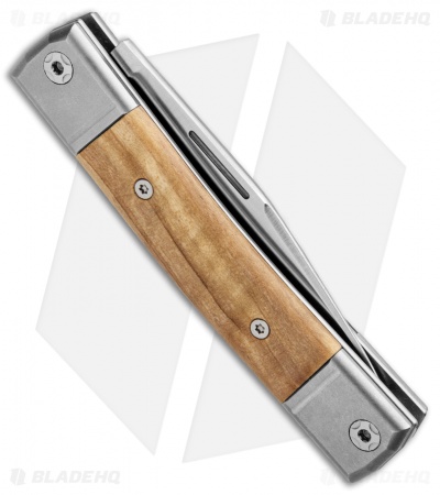 LionSteel BestMan Traditional Slip Joint Knife Olive Wood (2.88" Satin)