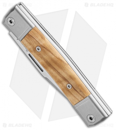 LionSteel BestMan Traditional Slip Joint Knife Olive Wood (2.88" Satin)