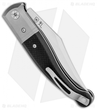 LionSteel Gitano Traditional Slip Joint Knife Black G-10/Ti (3.25" Satin) 