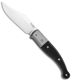 LionSteel Gitano Traditional Slip Joint Knife Black G-10/Ti (3.25" Satin) 