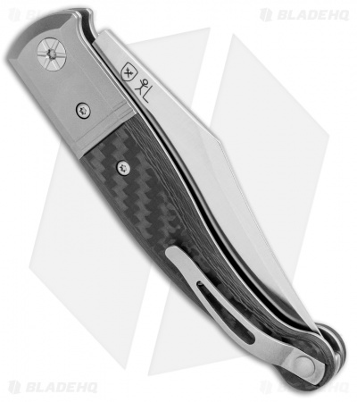 LionSteel Gitano Traditional Slip Joint Knife Carbon Fiber/Ti (3.25" Satin) 