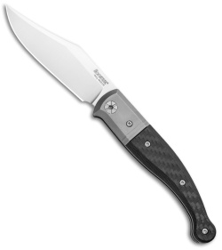 LionSteel Gitano Traditional Slip Joint Knife Carbon Fiber/Ti (3.25" Satin) 