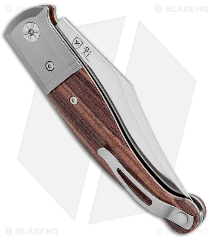 LionSteel Gitano Traditional Slip Joint Knife Santos Wood/Ti (3.25" Satin) 