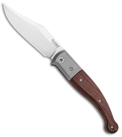 LionSteel Gitano Traditional Slip Joint Knife Santos Wood/Ti (3.25" Satin) 