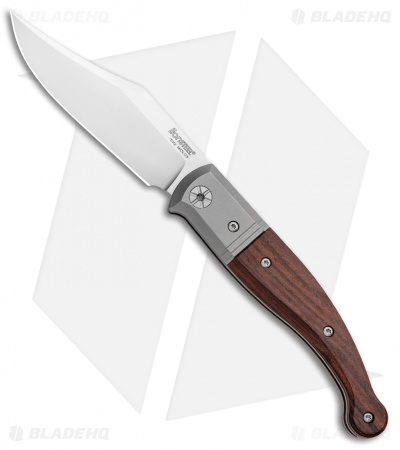 LionSteel Gitano Traditional Slip Joint Knife Santos Wood/Ti (3.25" Satin) 