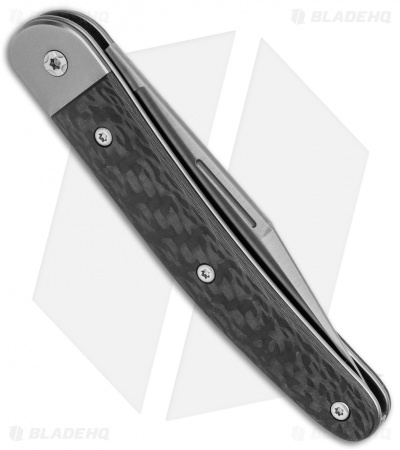 LionSteel Jack Slip Joint Knife One Function Carbon Fiber (3" Satin M390)