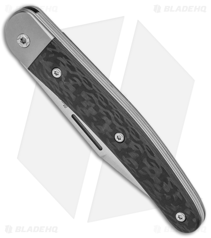 LionSteel Jack Slip Joint Knife One Function Carbon Fiber (3" Satin M390)