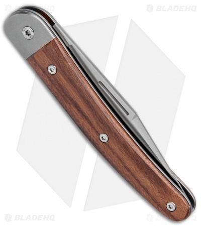 LionSteel Jack Slip Joint Knife One Function Santos Wood (3" Satin M390)