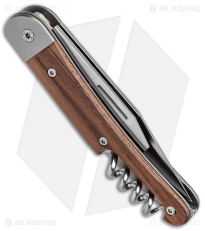 LionSteel Jack Slip Joint Knife Three Function Santos Wood (3" Satin M390)