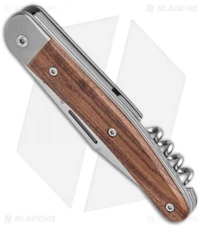 LionSteel Jack Slip Joint Knife Three Function Santos Wood (3" Satin M390)