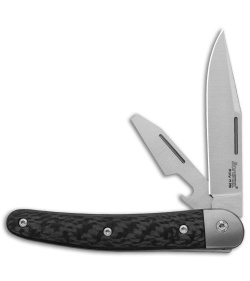 LionSteel Jack Slip Joint Knife Two Function Carbon Fiber (3" Satin M390)