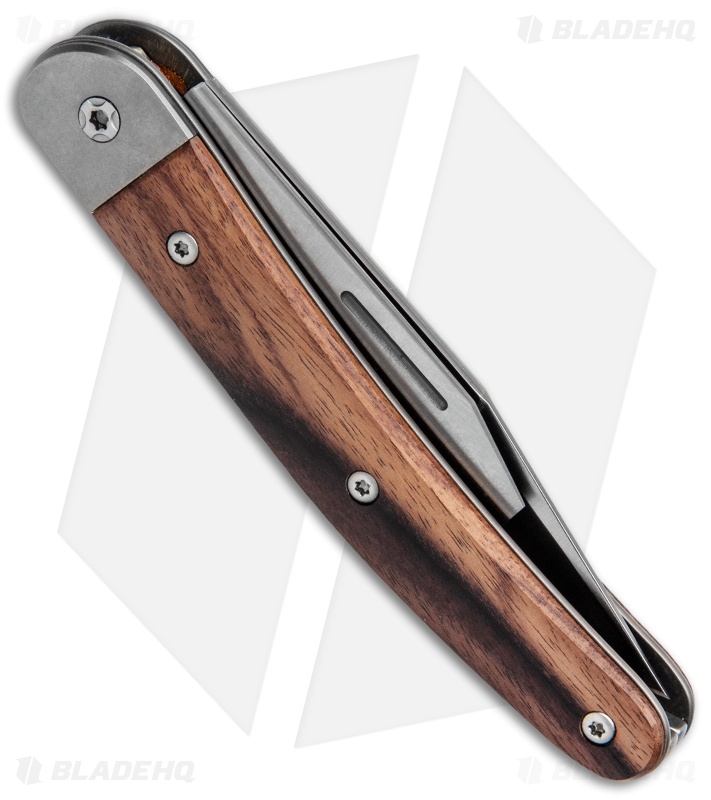 LionSteel Jack Slip Joint Knife Two Function Santos Wood (3" Satin M390)
