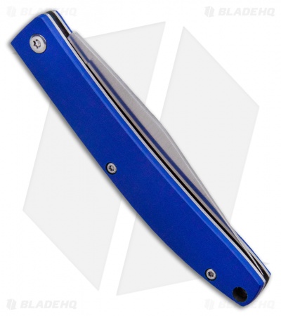 Maserin E.D.C. Gentleman Slip Joint Knife Blue Micarta (3.25" Satin)