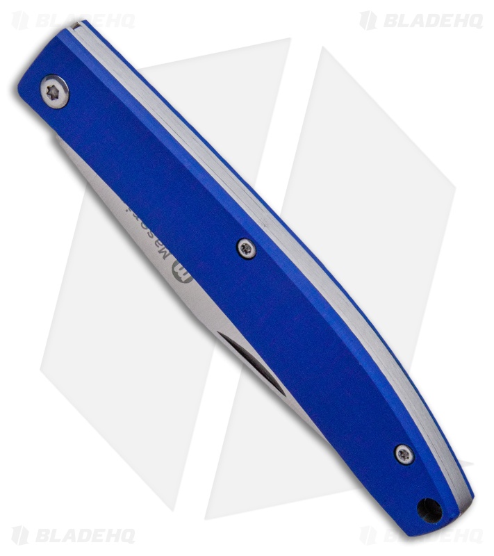 Maserin E.D.C. Gentleman Slip Joint Knife Blue Micarta (3.25" Satin)
