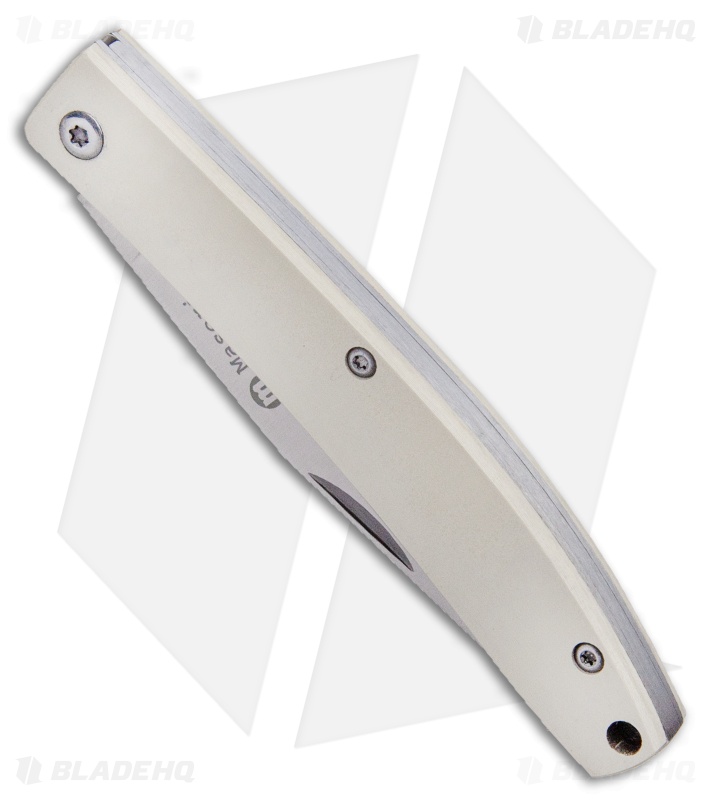 Maserin E.D.C. Gentleman Slip Joint Knife White Micarta (3.25" Satin)