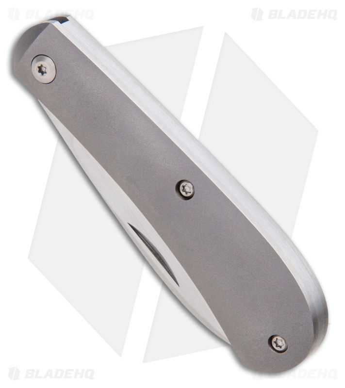 Pena Knives Custom Zulu Slip Joint Knife Titanium (2.75" Satin) Blade HQ