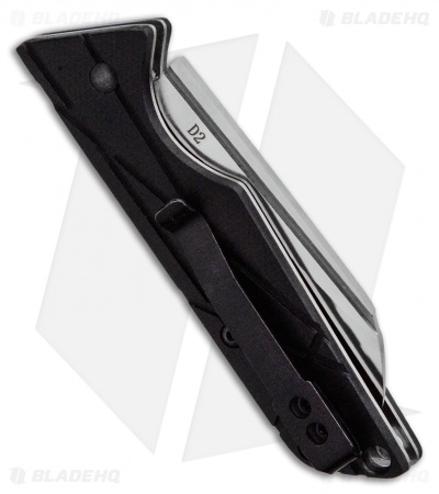 StatGear LEDGE Slip Joint Knife Black (2.625" Satin D2)