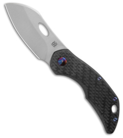 Olamic Cutlery Busker Largo Knife Carbon Fiber/Entropic Titanium (2.5&quot; Satin) | 201329