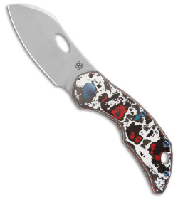 Olamic Cutlery Busker Largo Knife Nebula FC/Neontropic Titanium (2.5&quot; Satin) | 201331