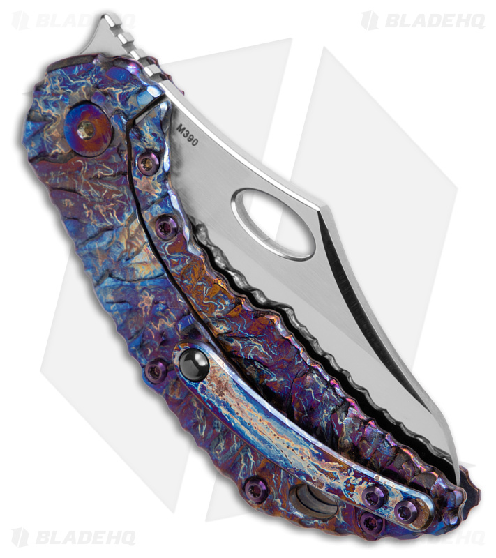 Mid-tech olamic busker +セラミックナイフ Olamic Busker Titanium Frame Steampunk Titanium - Blade HQ