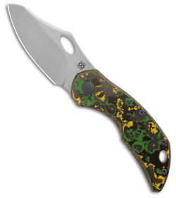 Olamic Cutlery Busker Semper Knife Toxic Storm Fat Carbon/Titanium (2.5&quot; Satin) | 201337