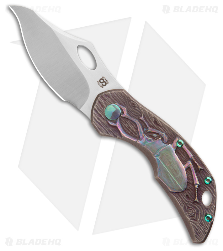 Olamic Busker Vamp Knife iSolo SE Beetle Titanium - Blade HQ