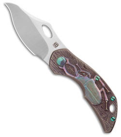 Olamic Cutlery Busker Vampo Knife iSolo SE Beetle Titanium (2.5" Satin)