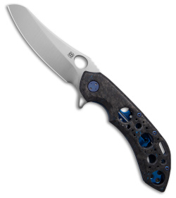 Olamic Cutlery Wayfarer 247  Knife Carbon Fiber Fat Carbon Blue (3.5" Satin) 