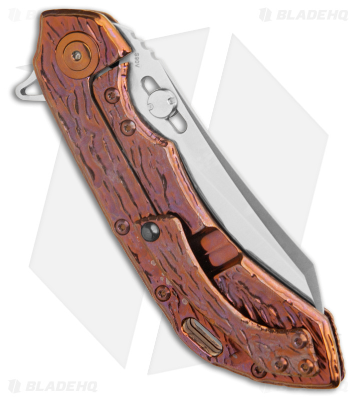 Olamic Cutlery Wayfarer 247 Frame Lock Knife Molten Burple Titanium (3.5" Satin)