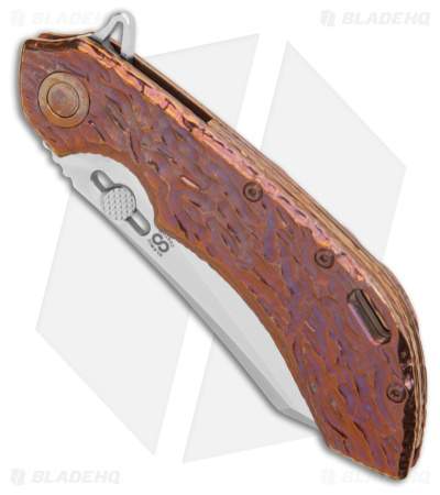 Olamic Cutlery Wayfarer 247 Frame Lock Knife Molten Burple Titanium (3.5" Satin)