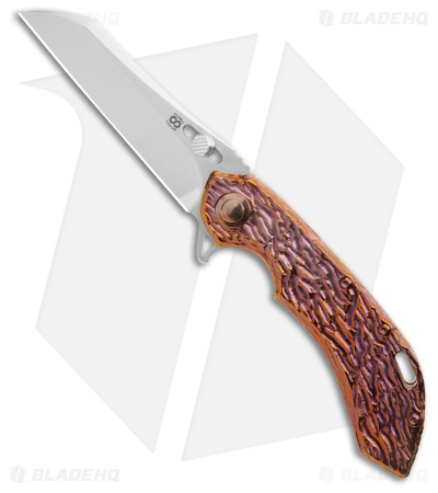 Olamic Cutlery Wayfarer 247 Frame Lock Knife Molten Burple Titanium (3.5" Satin)