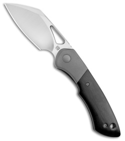 Olamic WhipperSnapper Knife Sheepsfoot Double Black Micarta (2.9" Satin XHP)