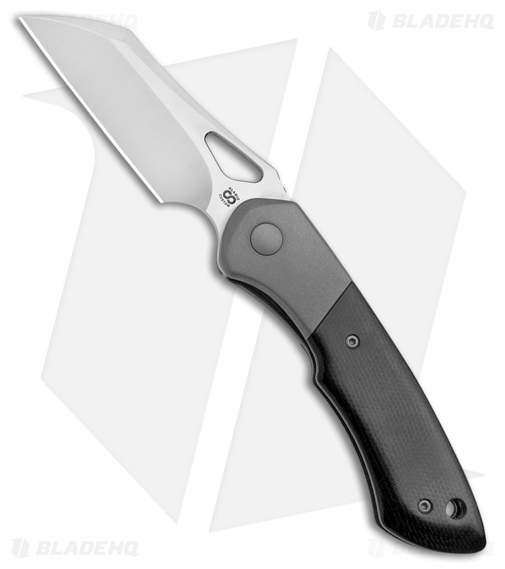 Olamic WhipperSnapper Knife Wharncliffe Double Black Micarta (2.9" Satin XHP)