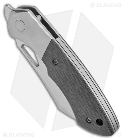 Olamic WhipperSnapper Knife Wharncliffe Satin Ti/Carbon Fiber (2.9" Satin S90V)