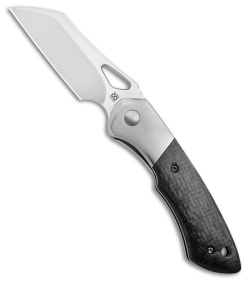 Olamic WhipperSnapper Knife Wharncliffe Satin Ti/Carbon Fiber (2.9" Satin S90V)