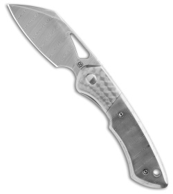 Olamic WhipperSnapper BL Knife Sheepsfoot Damasteel/Jeweled (2.9&quot; Damasteel) | 194229