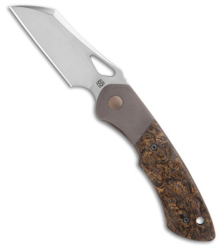 Olamic WhipperSnapper BL Knife Wharncliffe Bronze Dark Matter (2.9&quot; Satin) S90V | 194225