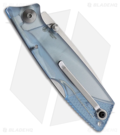 Ontario Ice Series Glacier Lockback Folding Knife Blue GFN (3.0" Satin)