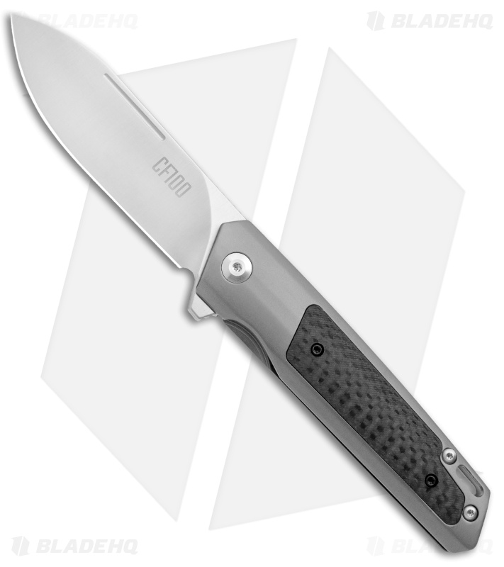Ontario CF100 Frame Lock Knife Carbon Fiber Inlay - Blade HQ