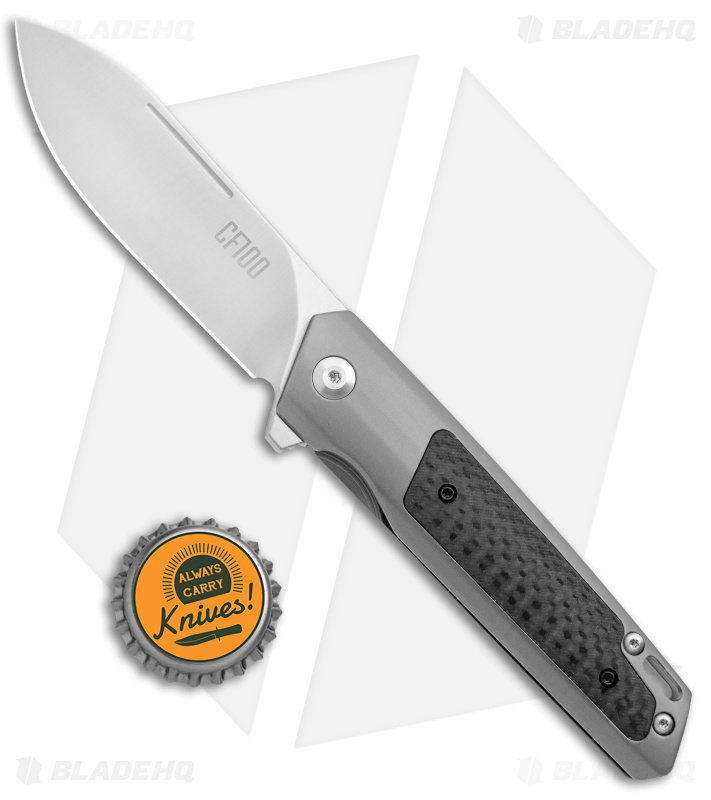 Ontario CF100 Frame Lock Knife Carbon Fiber Inlay - Blade HQ